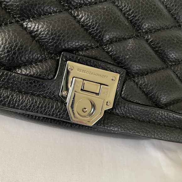 Rebecca Minkoff Black Quilted Leather Crossbody - Picture 7 of 7